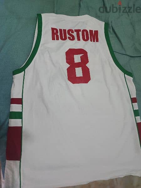 Lebanon 2017 Elie Rustom Basketball Jersey size XL 1