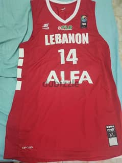 Lebanon Basketball Jersey FIBA 2019 Karim Ezzedin XL