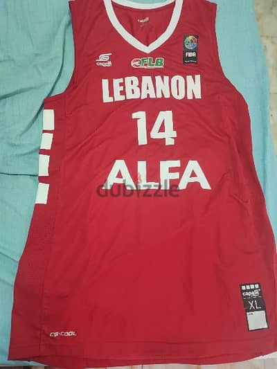 Lebanon Basketball Jersey FIBA 2019 Karim Ezzedin XL