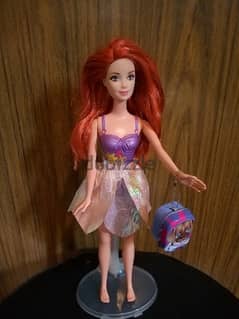 BATH SWIM Barbie RED HAIR great doll molded swim wear +Figurine Toy=16