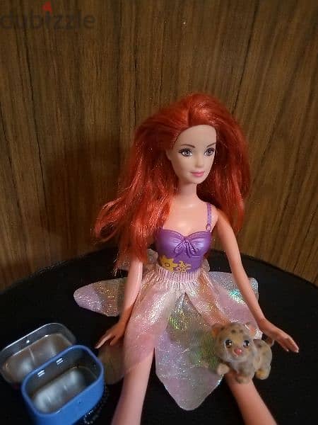 BATH SWIM Barbie RED HAIR great doll molded swim wear +Figurine Toy=16 2