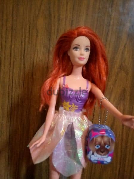 BATH SWIM Barbie RED HAIR great doll molded swim wear +Figurine Toy=16 4