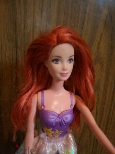 BATH SWIM Barbie RED HAIR great doll molded swim wear +Figurine Toy=16 5