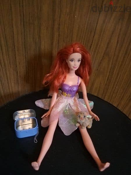 BATH SWIM Barbie RED HAIR great doll molded swim wear +Figurine Toy=16 6