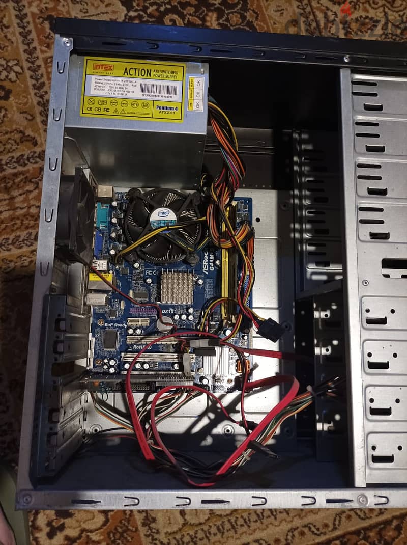 Computer Tower with Power Supply + Components 5