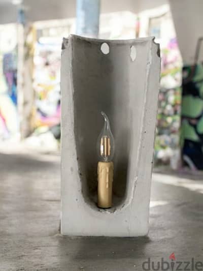 concrete lamp