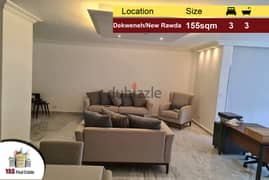 Dekweneh/New Rawda 155m2 | Decorated | Prime Location | TS |