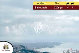 Ballouneh 320m2 | Astonishing View | Excellent Condition |Luxurious|MY