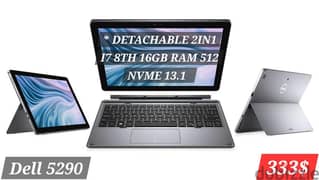 Dell 5290 i7 8th 16GB RAM 512 NVME 13.3