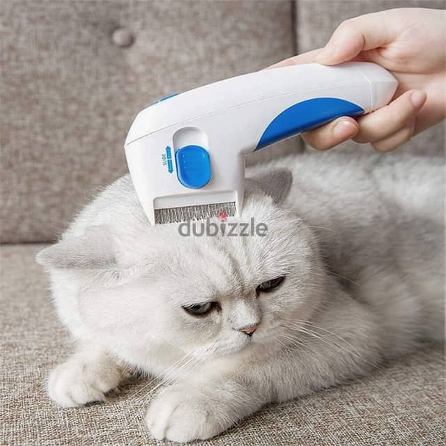 Electric Flea Brush for Cats & Dogs, Tick & Lice Grooming Comb 9