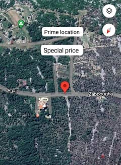 Prime location Square Land in Zabougha زبوغة Panoramic view 0