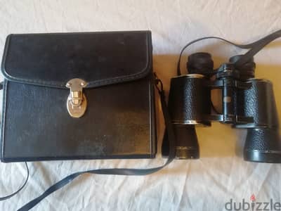 Safari vintage binocular 8 x 40 including neck strap & hard bag