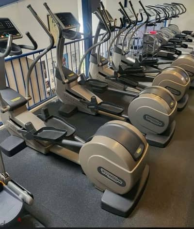 elliptical technogym tv included touch screen like new