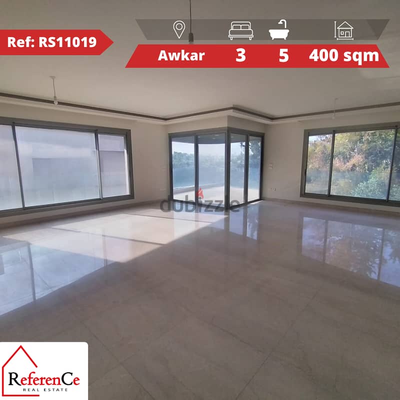 Apartment with Terrace in Awkar. شقة مع تراس في عوكر 0