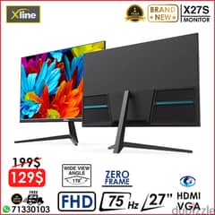 XLINE X27S 27" FHD 75HZ ZERO FRAME LED LOW BLUE LIGHT MONITOR