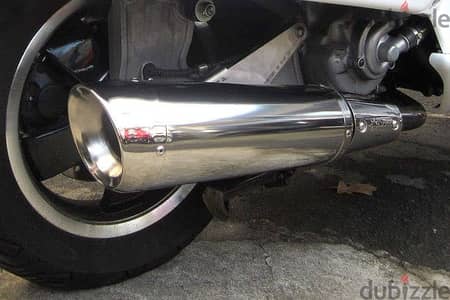 vespa gts / gtv Spark exhaust technology carbon and stainless