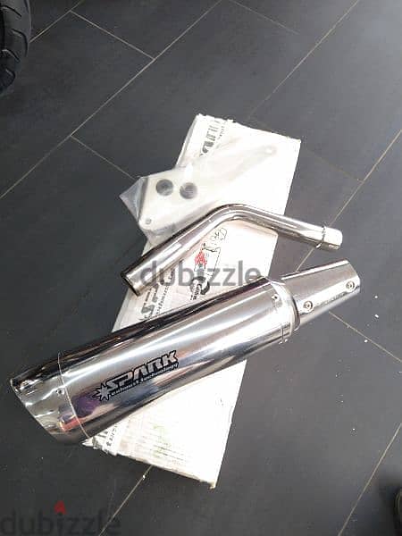 vespa gts / gtv Spark exhaust technology carbon and stainless 1