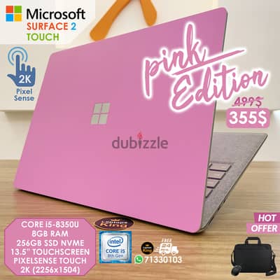 Microsoft Surface 2 | Pink Edition i5 8TH 2K Pixel Sense Touch Laptop