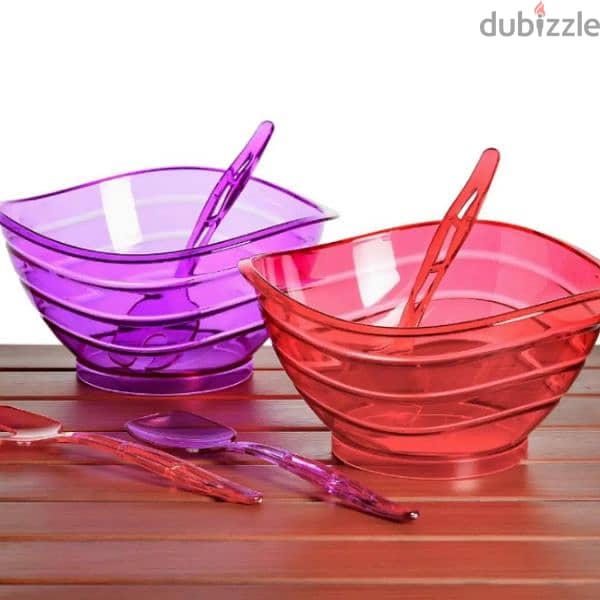 Plexi salad bowl set 0