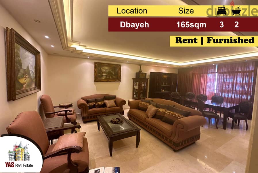 Dbayeh 165m2 | Rent | Furnished | Prime Location | MJ | 0