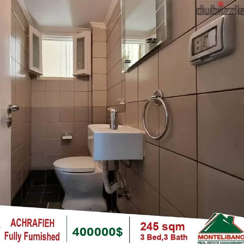 400000$!! Fully Furnished&Decorated Apartment for sale in Achrafieh 7