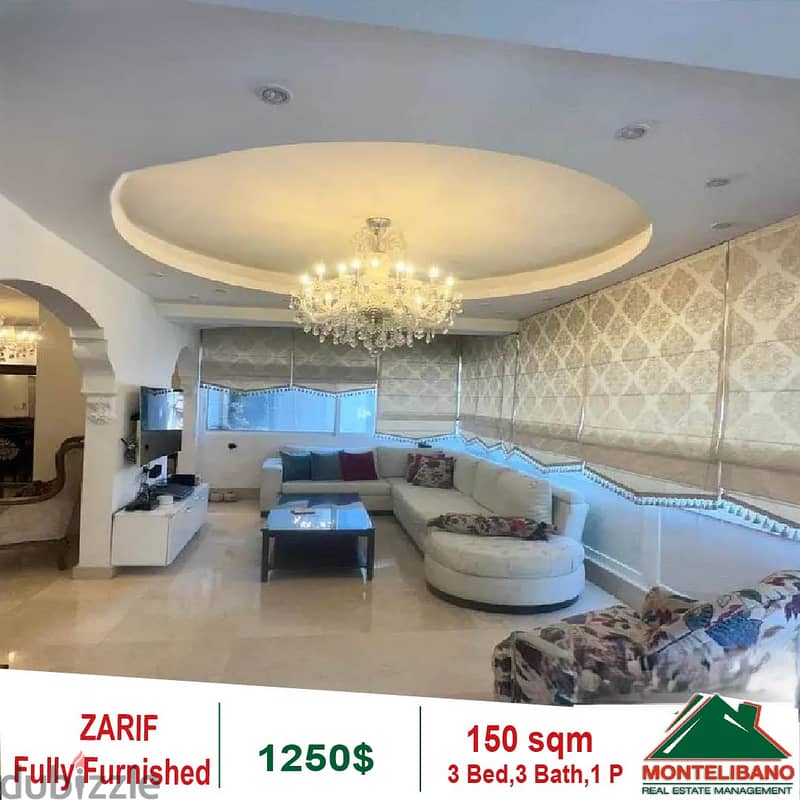 1250$!! Fully Furnished Apartment for rent located in Zarif 1