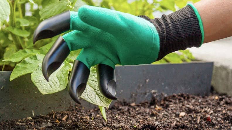 Garden Genie Gloves: Rubber Gardening Gloves for Raking  & Digging 1