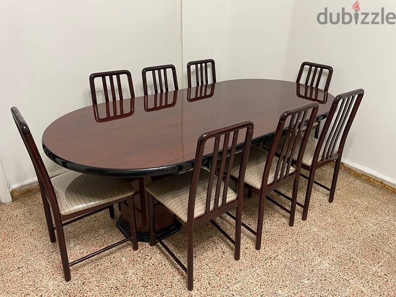 dining Table with 8 chairs 2