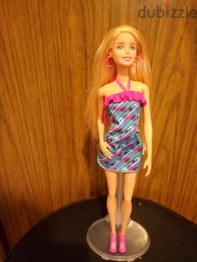 RAINBOW HAIR Barbie great doll Mattel 2015 long hair +Shoes +Box=17$