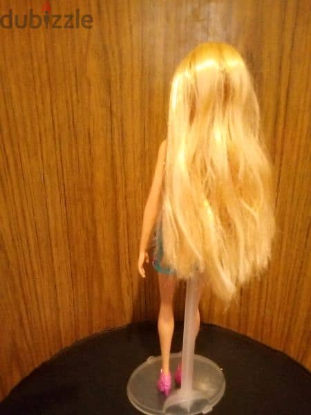 RAINBOW HAIR Barbie great doll Mattel 2015 long hair +Shoes +Box=17$ 2