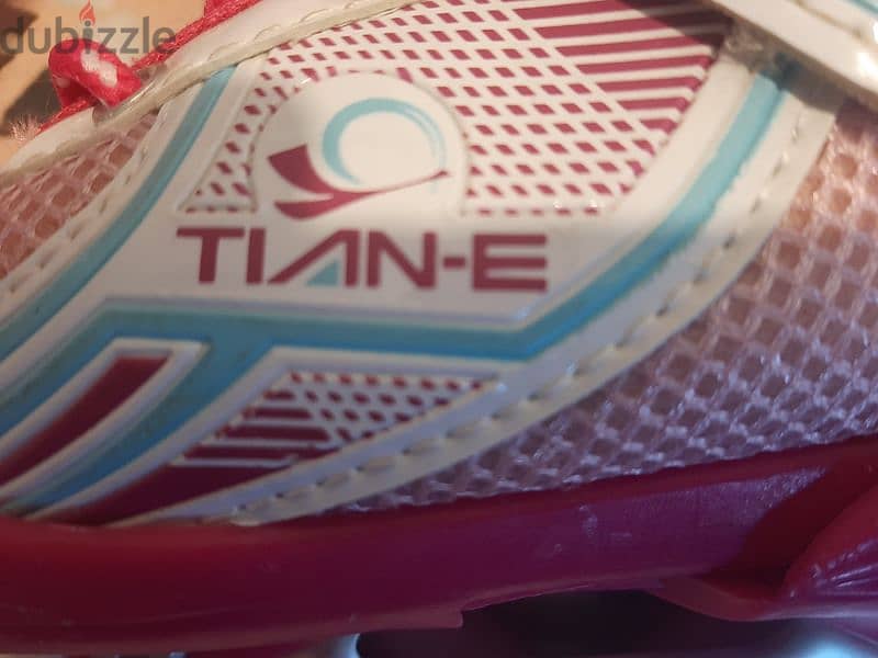 full set single raw skate shoes TIAN-E ADJUSTABLE 30-33 pink 5