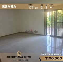 Apartment for sale in Bsaba AC1 شقة للبيع  بسابا 0