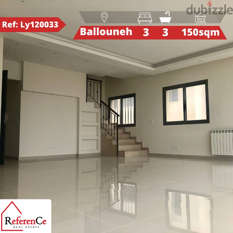 Prime Duplex for sale in Ballouneh دوبلكس مميز للبيع في بلونة 0