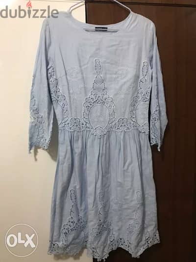 blue dress new size S, lace