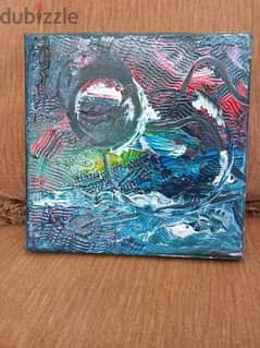 painting abstract acrylic dimensions 20x20cm