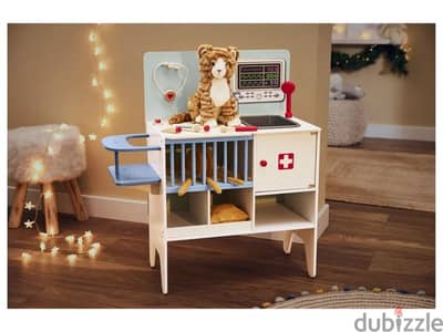 Playtive 2-in-1 Wooden Medical & Veterinary Cabinet(For discount+gift)