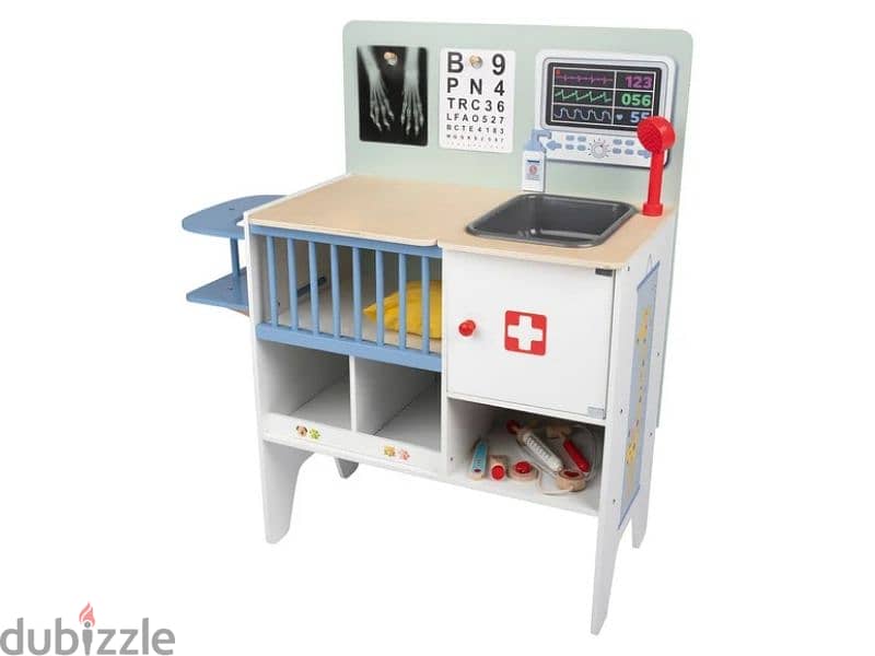 Playtive 2-in-1 Wooden Medical and Veterinary Cabinet (For discount ) 1