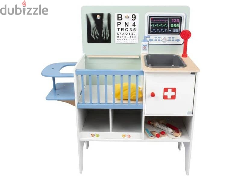 Playtive 2-in-1 Wooden Medical and Veterinary Cabinet (For discount ) 2