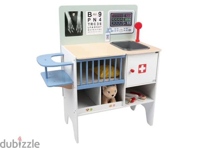 Playtive 2-in-1 Wooden Medical and Veterinary Cabinet (For discount ) 4