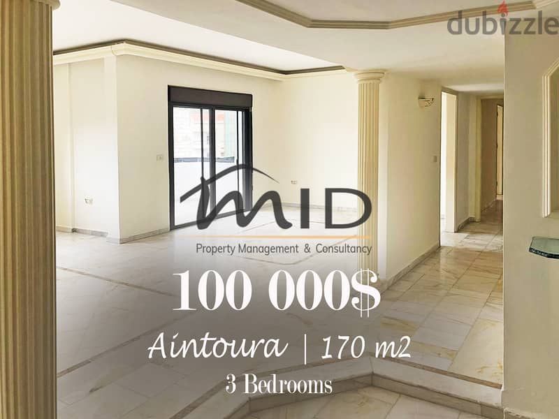 Aintoura | Good Building Status | 3 Bedrooms Apart | 2 Parking Lots 1