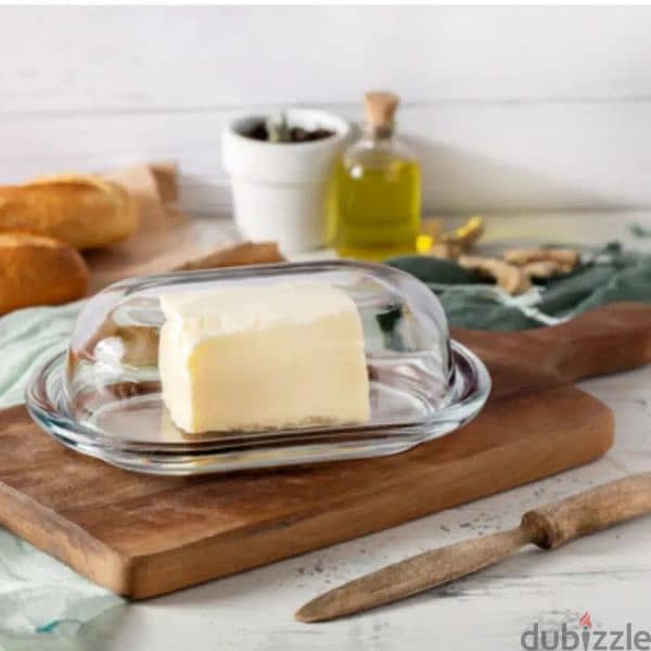 Elegant transparent butter storage plate 3