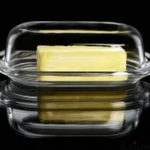 Elegant transparent butter storage plate 4