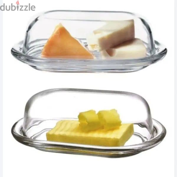 Elegant transparent butter storage plate 5