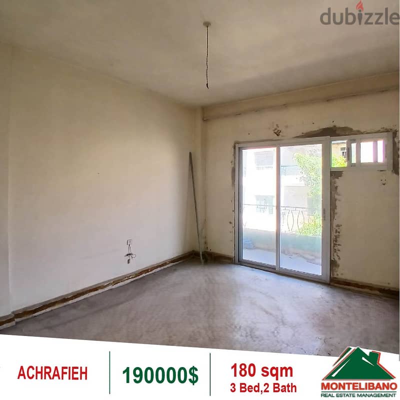 190000$!! Apartment for sale located in Achrafieh 1