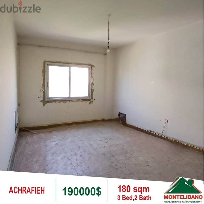 190000$!! Apartment for sale located in Achrafieh 2