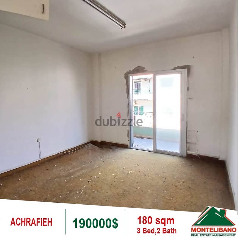 190000$!! Apartment for sale located in Achrafieh 3