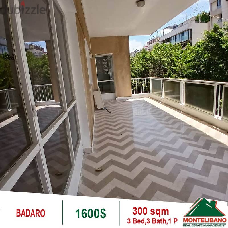 1600$!! Apartment for rent in Badaro 2