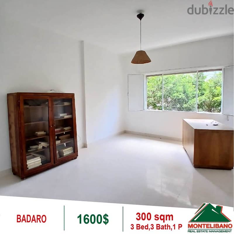 1600$!! Apartment for rent in Badaro 3