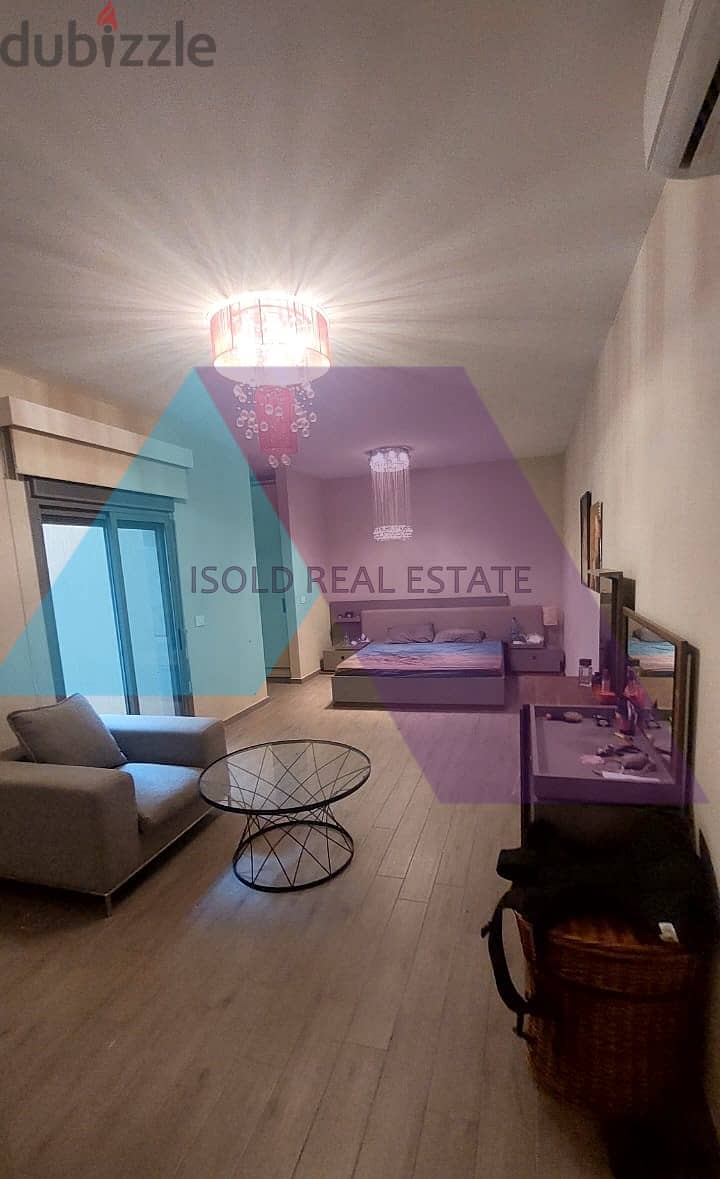 Semi-Furnished 240m2 apartment+220m2 garden for sale in Hazmieh 11