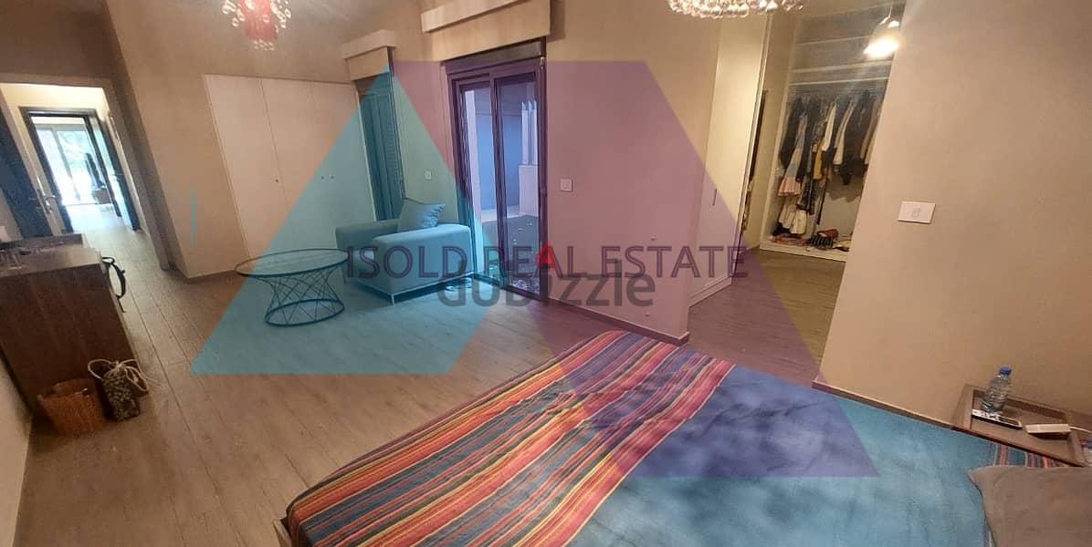 Semi-Furnished 240m2 apartment+220m2 garden for sale in Hazmieh 12